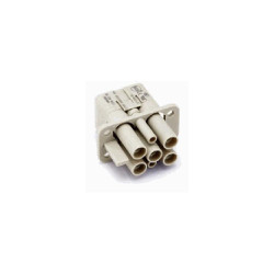 Insert HQ, Raccordement à Sertir, femelle, 6 pin, 40A, Polycarbonate, HC 